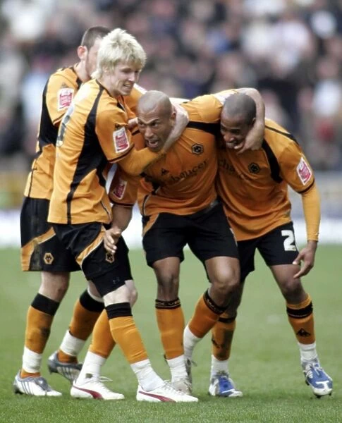 Chris Iwelumo Scores First Goal for Wolverhampton Wanderers Against Charlton Athletic in Championship Match, March 2009