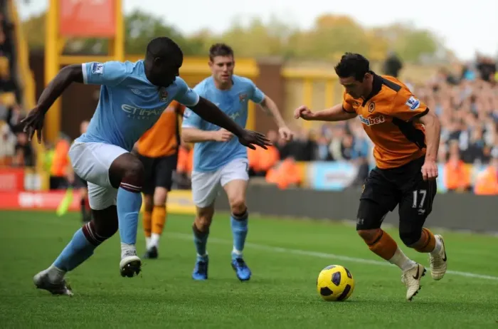 Framed Print : A Clash of Football Titans: Jarvis vs Richards - Wolverhampton Wanderers vs Manchester City Framed Print : A Clash of Football Titans: Jarvis vs Richards - Wolverhampton Wanderers vs Manchester City