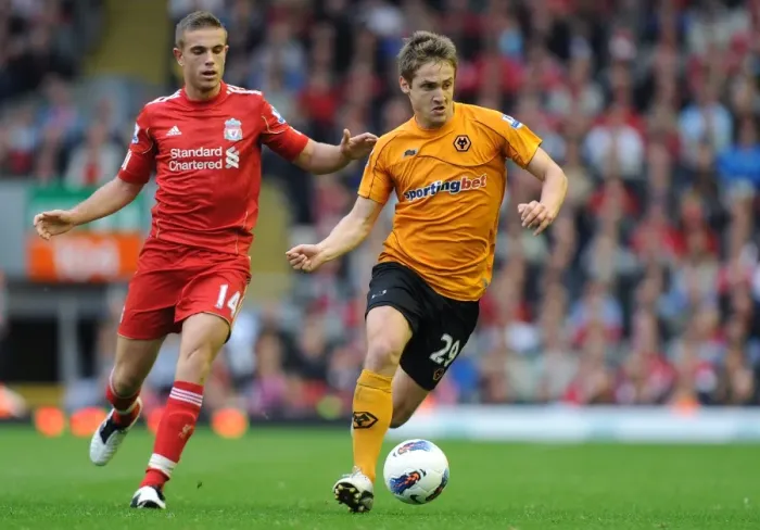 Framed Print : A Clash of Football Titans: Kevin Doyle vs. Jordan Henderson - Liverpool vs. Wolverhampton Wanderers Framed Print : A Clash of Football Titans: Kevin Doyle vs. Jordan Henderson - Liverpool vs. Wolverhampton Wanderers