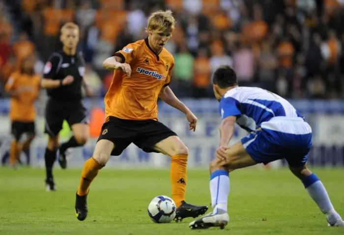 Framed Print : Clash of the Midfield Maestros: Andy Keogh vs Jason Koumas at DW Stadium - Wolverhampton Wanderers vs Wigan Athletic, Barclays Premier League, August 18, 2009 Framed Print : Clash of the Midfield Maestros: Andy Keogh vs Jason Koumas at DW Stadium - Wolverhampton Wanderers vs Wigan Athletic, Barclays Premier League, August 18, 2009