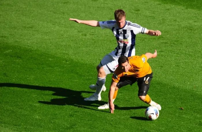Framed Print : Clash of the Midlands: Brunt vs. Jarvis - Premier League Rivalry: West Bromwich Albion vs. Wolverhampton Wanderers Framed Print : Clash of the Midlands: Brunt vs. Jarvis - Premier League Rivalry: West Bromwich Albion vs. Wolverhampton Wanderers
