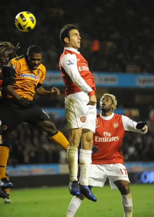 Framed Print : A Clash of Stars: Cesc Fabregas vs. Sylvan Ebanks-Blake - Wolverhampton Wanderers vs. Arsenal Framed Print : A Clash of Stars: Cesc Fabregas vs. Sylvan Ebanks-Blake - Wolverhampton Wanderers vs. Arsenal