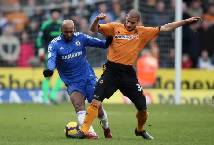 Framed Print : Clash of the Titans: Anelka vs. Ward - Wolverhampton Wanderers vs. Chelsea in the Barclays Premier League