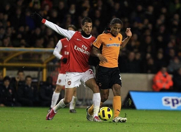 Clash of Titans: Chamakh vs. Mancienne - Wolverhampton Wanderers vs. Arsenal, Barclays Premier League Soccer