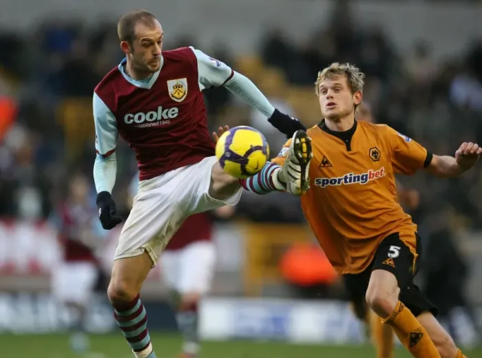 Framed Print : Clash of the Titans: Steven Fletcher vs. Richard Stearman - Wolverhampton Wanderers vs. Burnley, Barclays Premier League