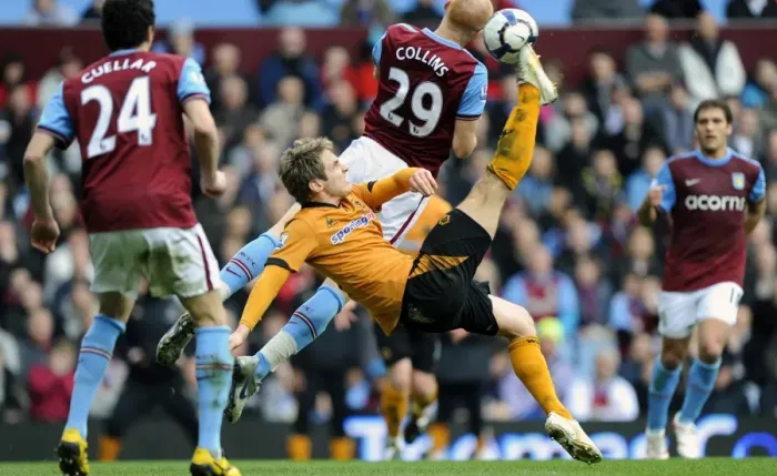 Framed Print : Collins vs. Doyle: A Football Rivalry in the Barclays Premier League - Aston Villa vs. Wolverhampton Wanderers Framed Print : Collins vs. Doyle: A Football Rivalry in the Barclays Premier League - Aston Villa vs. Wolverhampton Wanderers