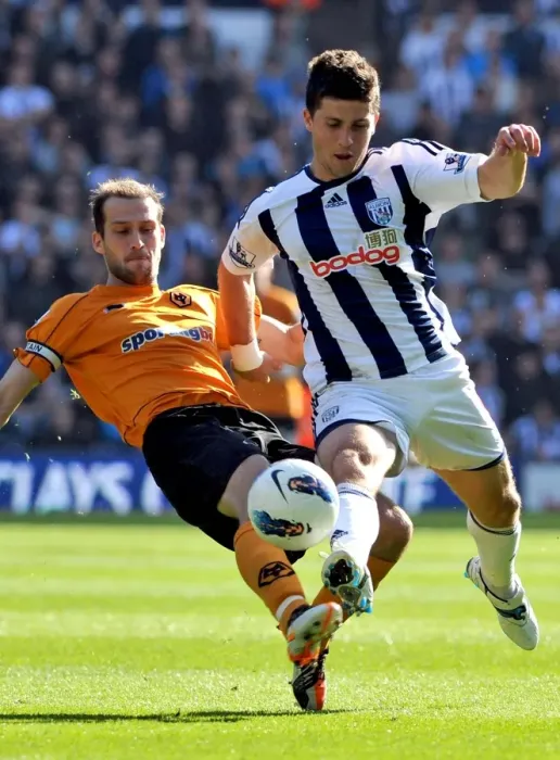 Framed Print : Controversial Non-Call: Johnson vs. Long - Last Man Foul in West Bromwich Albion vs. Wolverhampton Wanderers Soccer Match Framed Print : Controversial Non-Call: Johnson vs. Long - Last Man Foul in West Bromwich Albion vs. Wolverhampton Wanderers Soccer Match