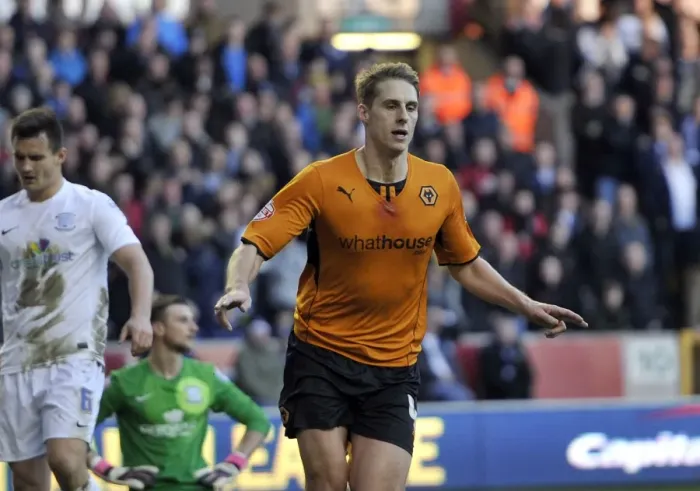 Framed Print : Dave Edwards Euphoric Goal: Wolves Triumph Over Preston North End (Sky Bet League One, January 11, 2014) Framed Print : Dave Edwards Euphoric Goal: Wolves Triumph Over Preston North End (Sky Bet League One, January 11, 2014)