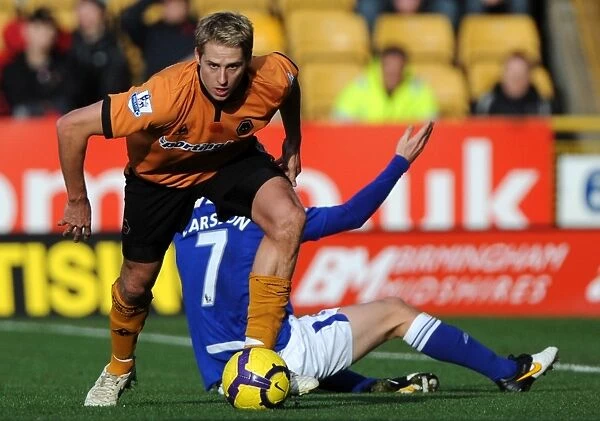 David Edwards in Action: Wolves vs Birmingham City - Barclays Premier League Soccer Match