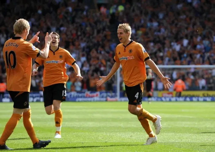 Framed Print : David Edwards Scores the Decisive Goal: Wolves Lead 2-0 vs Fulham (Barclays Premier League)