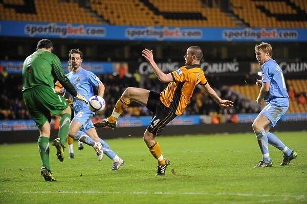 David Jones's Near-Goal Thwarted: Wolverhampton Wanderers vs Doncaster Rovers in FA Cup Round Three Replay