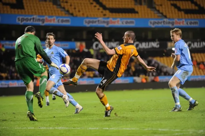 Framed Print : David Jones's Near-Goal Thwarted: Wolverhampton Wanderers vs Doncaster Rovers in FA Cup Round Three Replay Framed Print : David Jones's Near-Goal Thwarted: Wolverhampton Wanderers vs Doncaster Rovers in FA Cup Round Three Replay