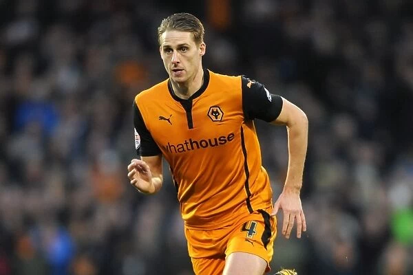 Determined David Edwards: Wolves Battle at Fulham's Craven Cottage (FA Cup Third Round)