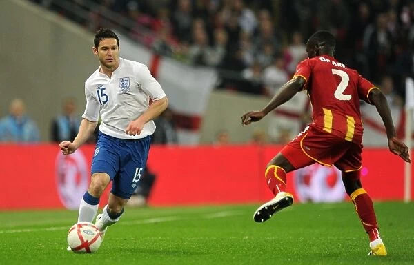England vs. Ghana Friendly: A Tense Moment Between Matt Jarvis and Daniel Opare