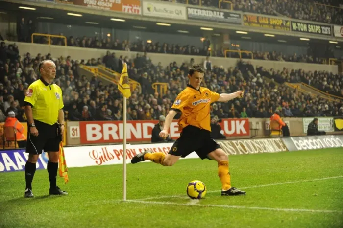 Framed Print : Game-Changing Moment: Kevin Foley's Premier League Corner Kick for Wolverhampton Wanderers vs Manchester City Framed Print : Game-Changing Moment: Kevin Foley's Premier League Corner Kick for Wolverhampton Wanderers vs Manchester City