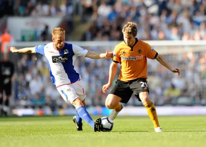 Framed Print : Grella vs. Doyle: A Premier League Showdown - Blackburn Rovers vs. Wolverhampton Wanderers
