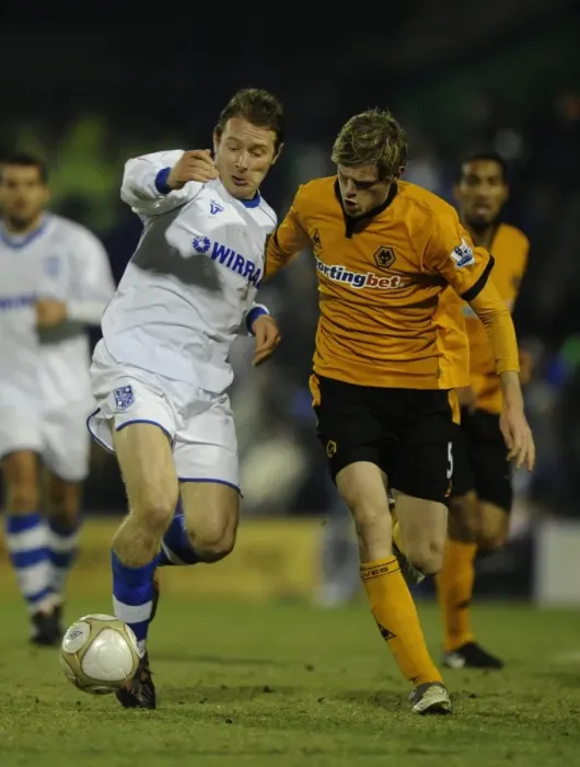 Framed Print : Ian Moore vs. Richard Stearman: A FA Cup Battle - Tranmere Rovers vs. Wolverhampton Wanderers Framed Print : Ian Moore vs. Richard Stearman: A FA Cup Battle - Tranmere Rovers vs. Wolverhampton Wanderers
