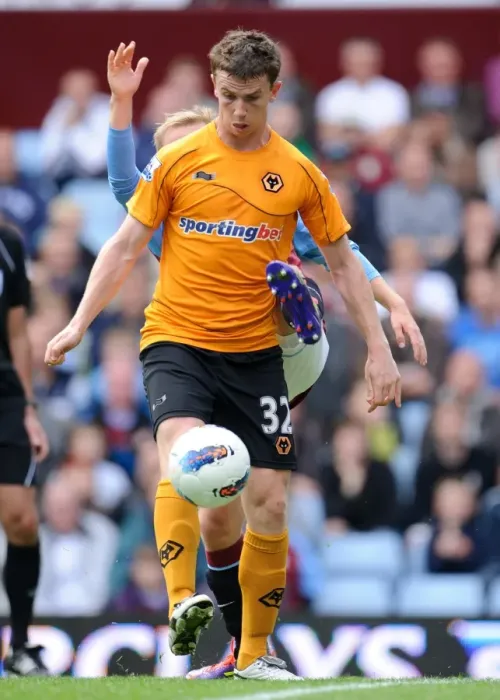 Framed Print : Intense Battle: Barry Bannan vs. Kevin Foley - Aston Villa vs. Wolverhampton Wanderers (Premier League Soccer) Framed Print : Intense Battle: Barry Bannan vs. Kevin Foley - Aston Villa vs. Wolverhampton Wanderers (Premier League Soccer)