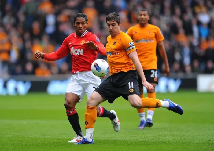 Framed Print : Intense Battle: Stephen Ward vs. Antonio Valencia at Molineux Stadium - Barclays Premier League Framed Print : Intense Battle: Stephen Ward vs. Antonio Valencia at Molineux Stadium - Barclays Premier League