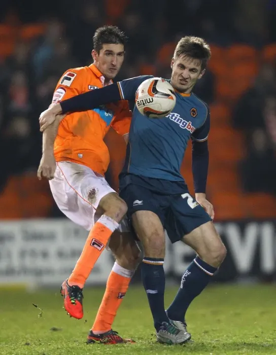Framed Print : Intense Clash: Chris Basham vs. Kevin Doyle - Blackpool vs. Wolverhampton Wanderers, Npower Championship (December 21, 2012 - Bloomfield Road) Framed Print : Intense Clash: Chris Basham vs. Kevin Doyle - Blackpool vs. Wolverhampton Wanderers, Npower Championship (December 21, 2012 - Bloomfield Road)