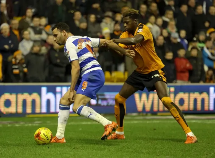 Framed Print : Intense Rivalry: Domic Iorfa vs. Hal Robson-Kanu Battle at Molineux (Wolverhampton Wanderers vs. Reading, Sky Bet Championship 2014-15) Framed Print : Intense Rivalry: Domic Iorfa vs. Hal Robson-Kanu Battle at Molineux (Wolverhampton Wanderers vs. Reading, Sky Bet Championship 2014-15)