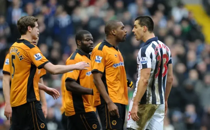 Framed Print : Intense Rivalry: Paul Scharner vs. Ronald Zubar - Wolverhampton Wanderers vs. Stoke City, FA Cup: A Clash of Temperaments Framed Print : Intense Rivalry: Paul Scharner vs. Ronald Zubar - Wolverhampton Wanderers vs. Stoke City, FA Cup: A Clash of Temperaments