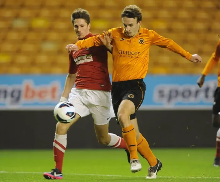 Framed Print : Intense Rivalry: Schofield vs. Derry - Wolverhampton Wanderers U18s vs Charlton Athletic U18, FA Youth Cup Third Round Framed Print : Intense Rivalry: Schofield vs. Derry - Wolverhampton Wanderers U18s vs Charlton Athletic U18, FA Youth Cup Third Round