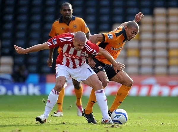 Intense Rivalry: Wolverhampton Wanderers vs Stoke City FA Cup Clash - A Battle between Karl Henry and Jonathan Walters
