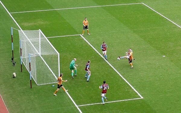 James Milner's Unintended Strike: Wolves' 1-2 Lead Over Aston Villa (Premier League Soccer)