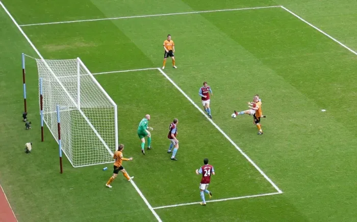 Framed Print : James Milner's Unintended Strike: Wolves 1-2 Lead Over Aston Villa (Premier League Soccer) Framed Print : James Milner's Unintended Strike: Wolves 1-2 Lead Over Aston Villa (Premier League Soccer)