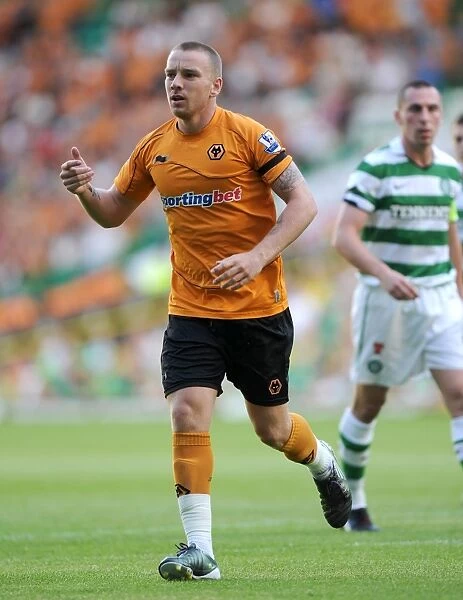 Jamie O'Hara in Action: Celtic vs. Wolverhampton Wanderers Pre-Season Soccer Clash