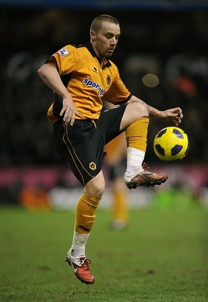 Jamie O'Hara in Action: Wolverhampton Wanderers vs Manchester United - Barclays Premier League