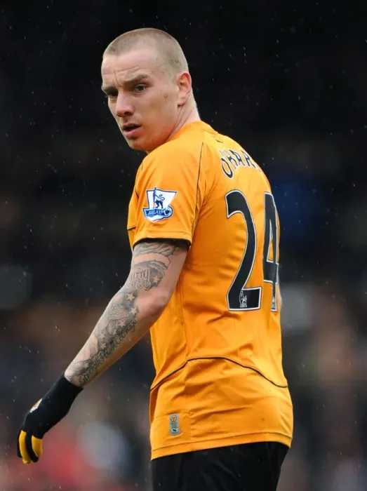 Framed Print : Jamie O'Hara in Action: Wolverhampton Wanderers vs. Fulham - Barclays Premier League Soccer Framed Print : Jamie O'Hara in Action: Wolverhampton Wanderers vs. Fulham - Barclays Premier League Soccer