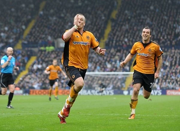 Jamie O'Hara Scores the Opener: Wolverhampton Wanderers vs. West Bromwich Albion in Premier League Action