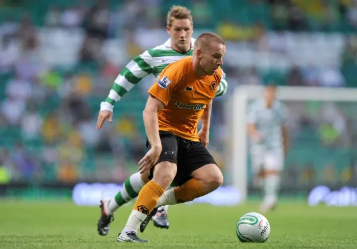 Framed Print : Jamie O'Hara vs Chris Commons: A Fiery Pre-Season Clash Between Celtic and Wolverhampton Wanderers Framed Print : Jamie O'Hara vs Chris Commons: A Fiery Pre-Season Clash Between Celtic and Wolverhampton Wanderers
