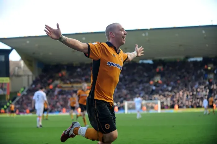 Framed Print : Jamie O'Hara's Strike: Wolves Take 2-0 Lead Over Blackpool in Premier League