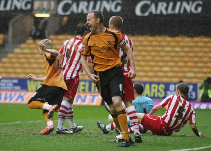 Framed Print : Jody Craddock's Decisive Goal: Wolverhampton Wanderers Secure Championship Victory Against Southampton (April 10, 2009)