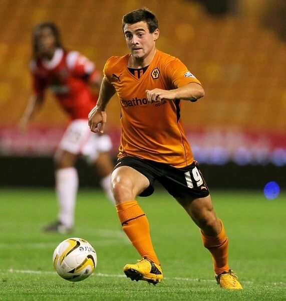 John Price of Wolverhampton Wanderers in Action during the Johnstones Paint Trophy Match against Walsall at Molineux (September 3, 2013)