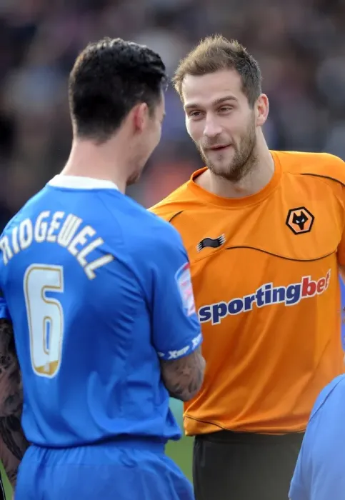 Framed Print : Johnson and Ridgewell's FA Cup Laugh: A Light-Hearted Moment Between Rivals Wolverhampton Wanderers and Birmingham City Framed Print : Johnson and Ridgewell's FA Cup Laugh: A Light-Hearted Moment Between Rivals Wolverhampton Wanderers and Birmingham City