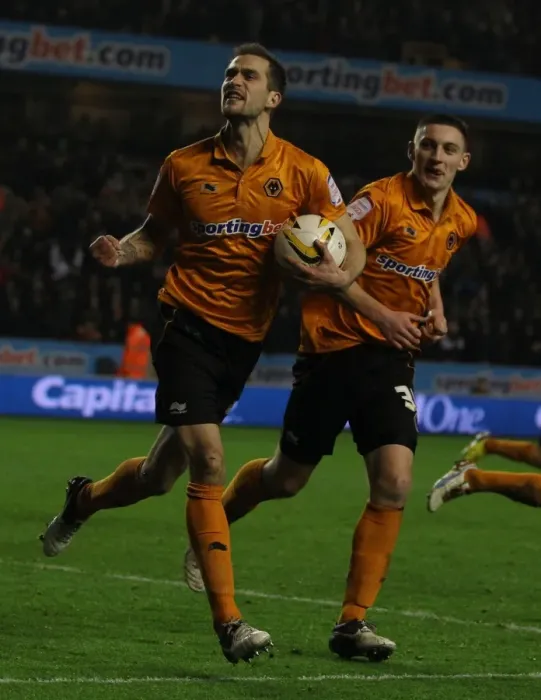 Framed Print : Johnson's Dramatic Equalizer: Wolves vs. Blackburn Rovers (Championship 2012-2013) Framed Print : Johnson's Dramatic Equalizer: Wolves vs. Blackburn Rovers (Championship 2012-2013)