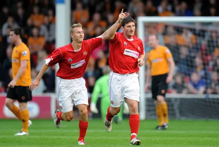 Framed Print : Jon Macken's Stunning Equalizer: Walsall vs. Wolverhampton Wanderers (Pre-Season Friendly) Framed Print : Jon Macken's Stunning Equalizer: Walsall vs. Wolverhampton Wanderers (Pre-Season Friendly)