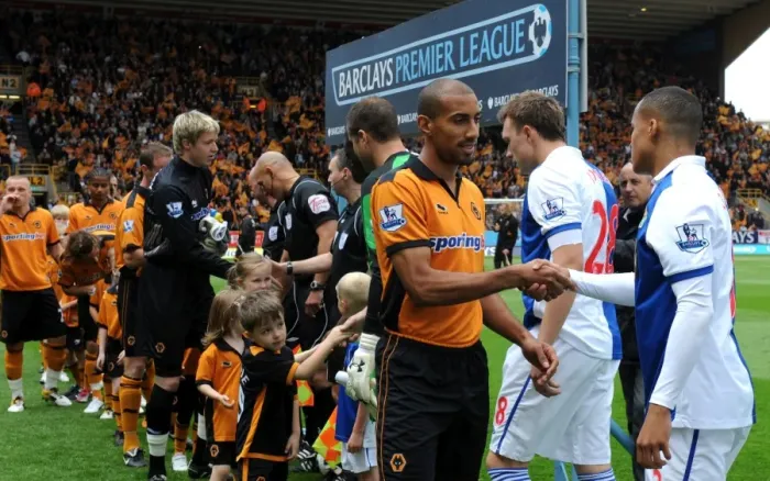 Framed Print : Karl Henry: Wolverhampton Wanderers Captain Leads Team Out in Barclays Premier League Match Against Blackburn Rovers Framed Print : Karl Henry: Wolverhampton Wanderers Captain Leads Team Out in Barclays Premier League Match Against Blackburn Rovers