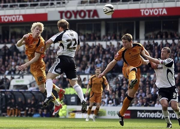 Keogh vs Todd: Intense Clash Between Wolves and Derby County in 2009 Championship Match