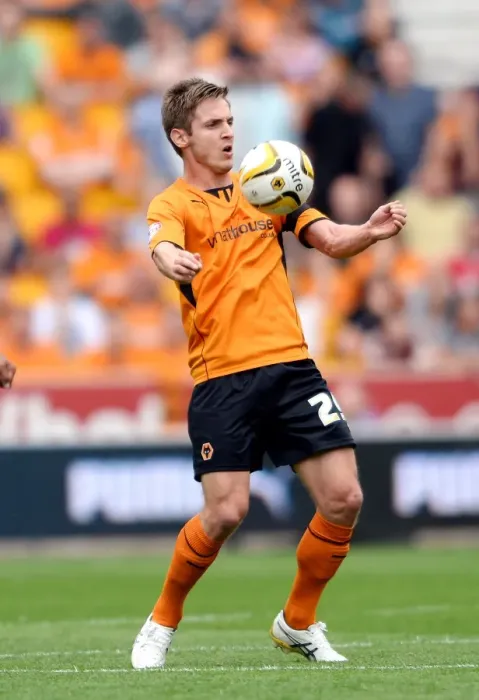 Framed Print : Kevin Doyle Scores the First Goal for Wolves in Sky Bet League One: Wolverhampton Wanderers vs Gillingham (August 10, 2013)
