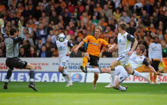 Framed Print : Kevin Doyle's Dramatic Near-Goal: Wolverhampton Wanderers vs Sunderland, Premier League Soccer Framed Print : Kevin Doyle's Dramatic Near-Goal: Wolverhampton Wanderers vs Sunderland, Premier League Soccer