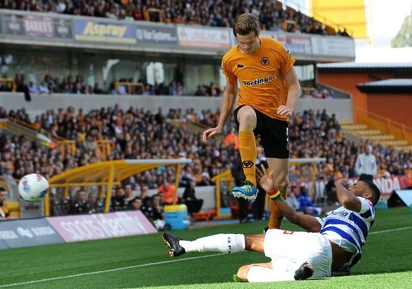 Leaping Over the Challenge: Stearman's Aerial Victory in Wolves vs. QPR (Premier League Soccer)