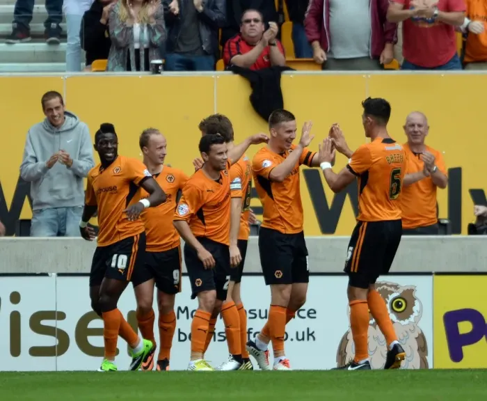 Framed Print : Lee Evans Dramatic Goal: Wolves Secure Victory Over Gillingham in Sky Bet League One Framed Print : Lee Evans Dramatic Goal: Wolves Secure Victory Over Gillingham in Sky Bet League One