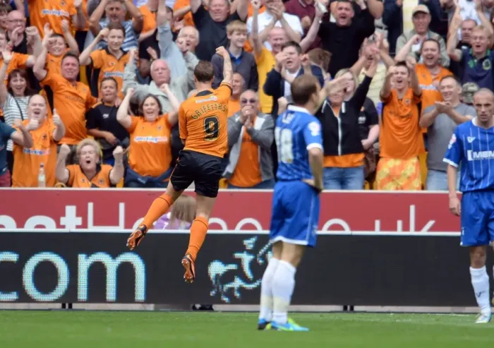Framed Print : Leigh Griffiths Thrilling First Goal: Wolves Secure Victory Against Gillingham in Sky Bet League One Framed Print : Leigh Griffiths Thrilling First Goal: Wolves Secure Victory Against Gillingham in Sky Bet League One