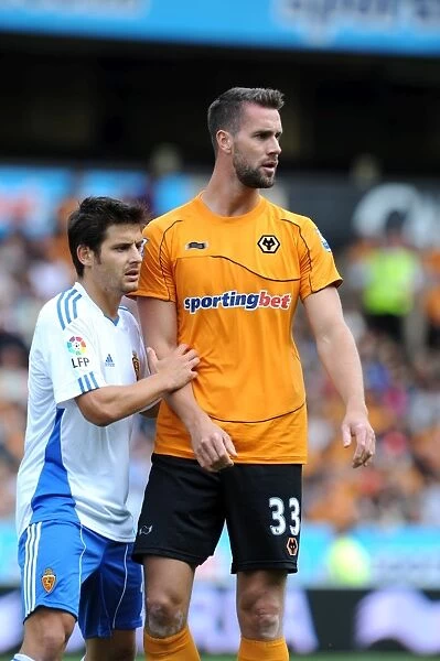 Little and Large: A Clash of Titans - Maierhoffer vs. Paredes Arango in Wolverhampton Wanderers vs. Real Zaragoza Pre-season Friendly