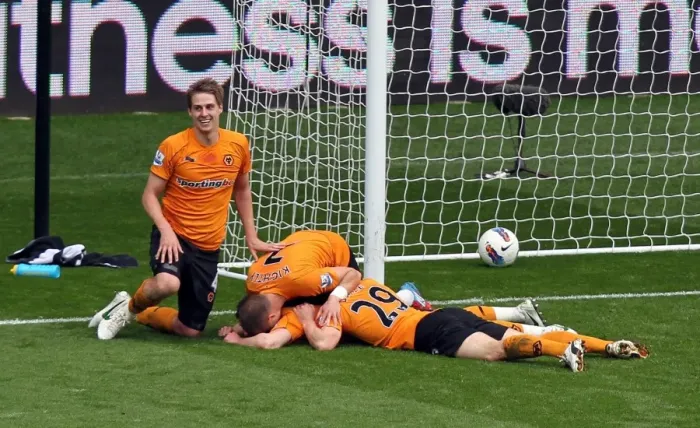 Framed Print : Matt Jarvis Scores Goal No. 4: Wolverhampton Wanderers Triumph at Swansea City (Barclays Premier League) Framed Print : Matt Jarvis Scores Goal No. 4: Wolverhampton Wanderers Triumph at Swansea City (Barclays Premier League)